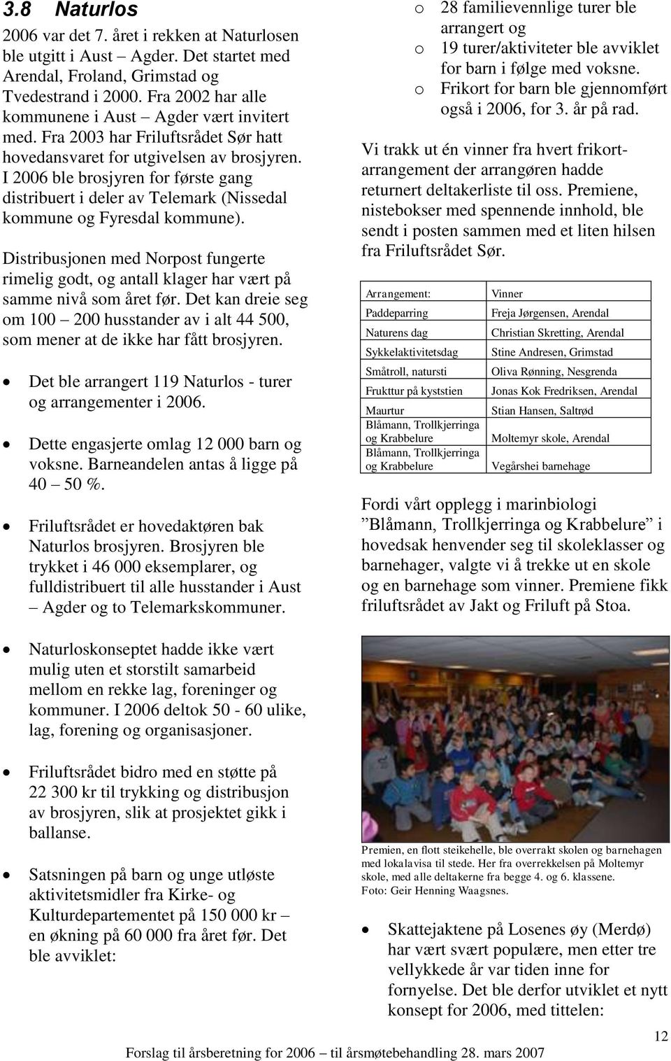 I 2006 ble brosjyren for første gang distribuert i deler av Telemark (Nissedal kommune og Fyresdal kommune).