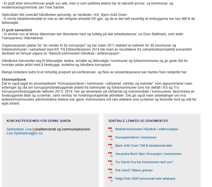 Vår referanse: 14/804 Med helsing Arnar Helgheim