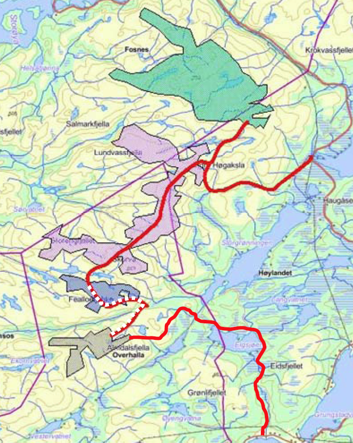 Vedlegg 1 Høring av melding med utredningsprogram - datert august 2008 2 NMF krever stopp i planene av Grønningfjella vindkraftverk på grensen mellom Overhalla, Høylandet og Fosnes kommuner