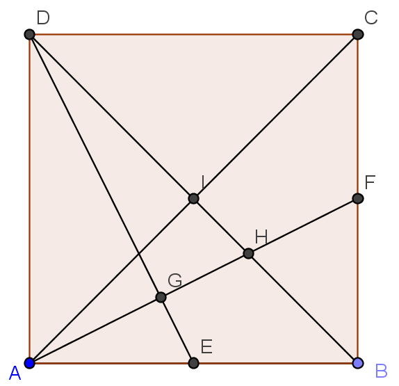 til oppgver. b. Vi strter med å konstruere et rektngel ABEF, der AB, BE, og konstruerer BAD 60. Hvis BC skl dele AE i forholdet :, må H ligge på hlveringslinj for ABE, siden AB : BE :.