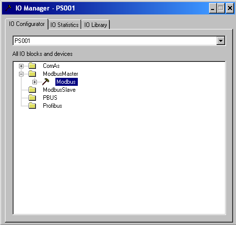 Designdokument Figur 11 - IO Manager Videre fra Modbus velges Add IO Block, og leges til et