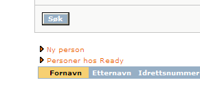 4. Systemet viser en liste over personer i FIKS som tilsvarer søkekriteriene. 5. Man velger person ved å klikke på navnet. 6.