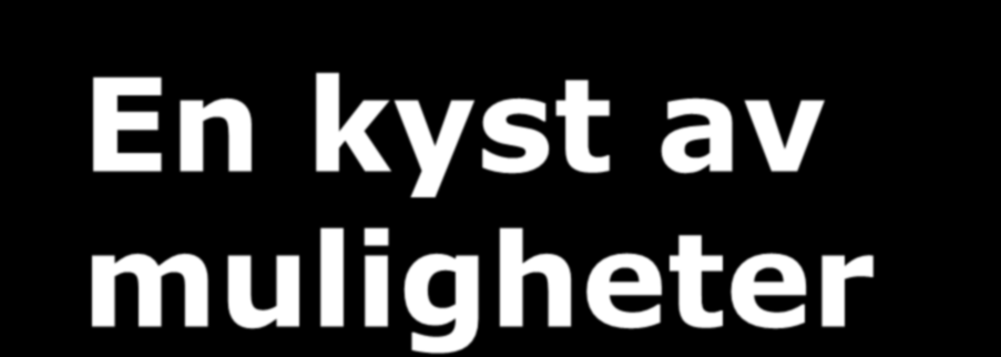 En kyst av muligheter Dybdedata som