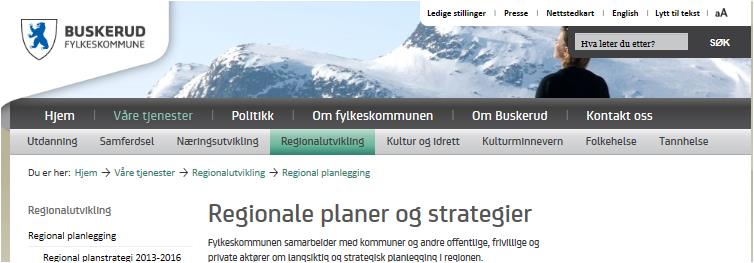 Regional plan for «Verdiskaping og