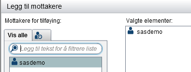 SCHEDULERE RAPPORT FRA VA VELGER MOTTAKER AV E-POST 46 Hvis det ikke er registrert e-