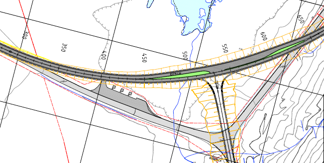 De fleste avkjørslene legges om ved at det bygges lokalveger som tilknyttes eksisterende veg. 3.1 Kryss med fv. 680 ved Stormyra E39 Vinjeøra > < E39 Trond- Fv.