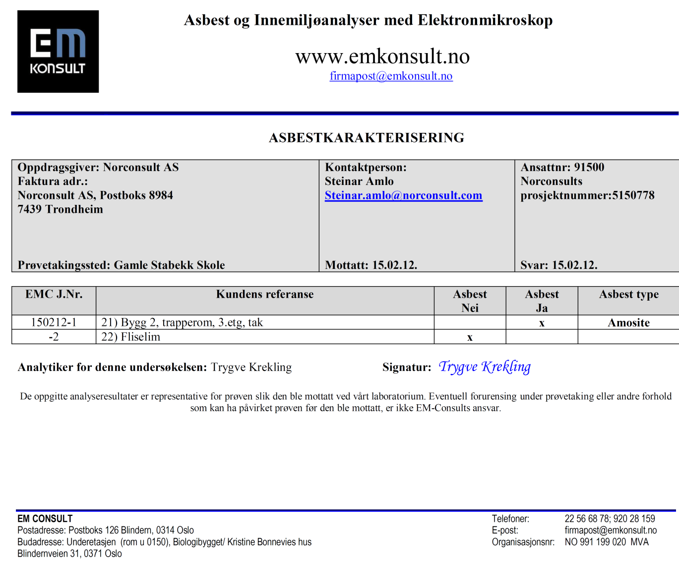 Vedlegg 3: materialprøver analysebevis n:\515\07\5150778\5 arbeidsdokumenter\51