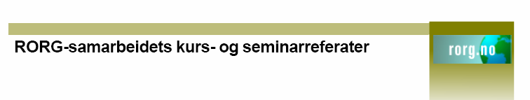 Debatt om: Utviklingshuset På RORG-samarbeidets høstfellesmøte, 23.