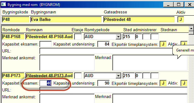 Vaktplan med eksamensvakt Ved oppdatering vil listen med eksamensvakter også oppdateres (hentes frem på nytt). Allerede implementert FS504.