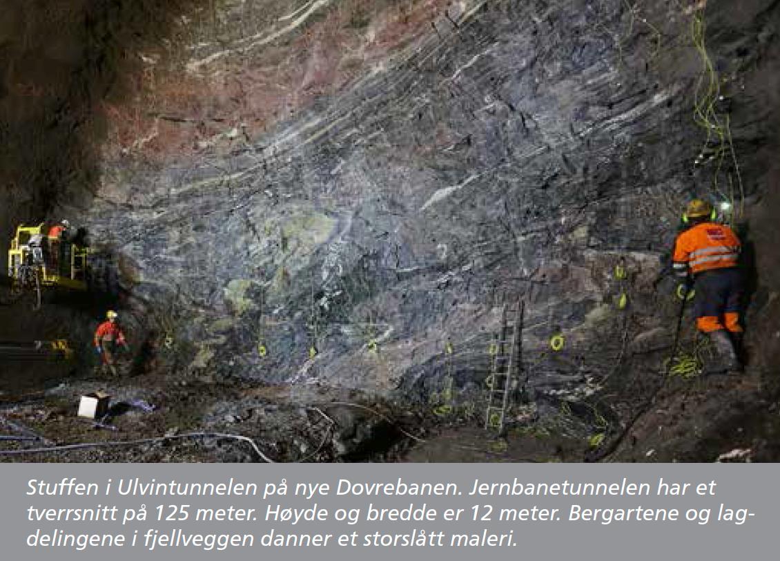 Optimalisert tunnelsprengning Konturkrav «Ekstreme konturkrav Vi borer med en hullavstand på 0,5 meter og har en forsetning på 0,6 meter.