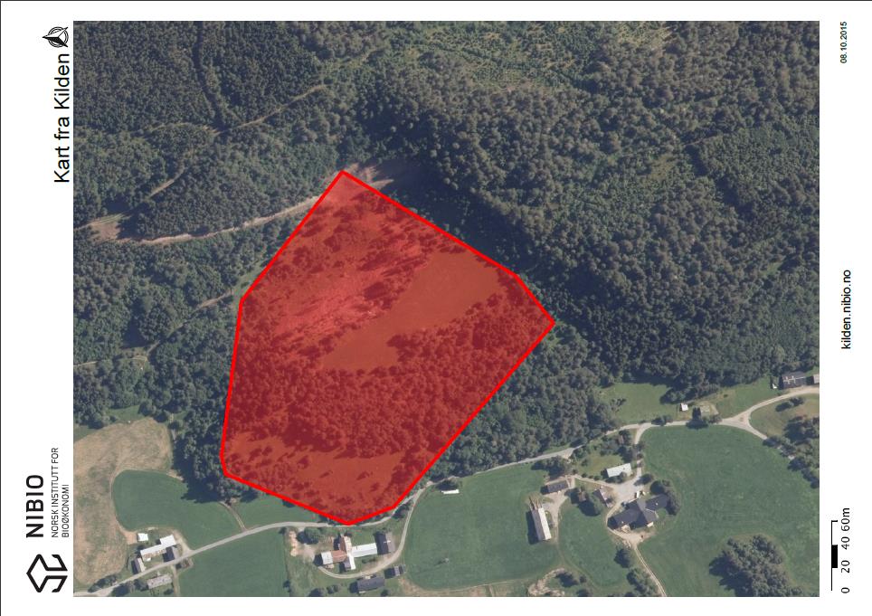 Oppgave 8 Ajourføring fra Manuskart GPS registreringer Søk opp Gnr/Bnr 12/1 En gårdbruker kommer til landbrukskontoret med et kart som er skrevet ut fra Kilden.