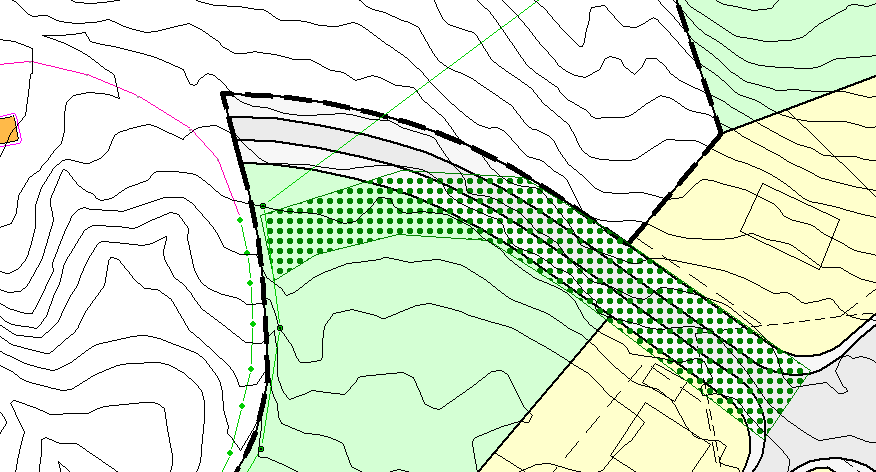 Dei omsyn planlagt vegtrase skal ivareta gjer seg lite gjeldande i dag. Omsøkt trase kan tilbakeførast. Omsyna bak arealføremålet vert med det ikkje vesentleg tilsidesett.