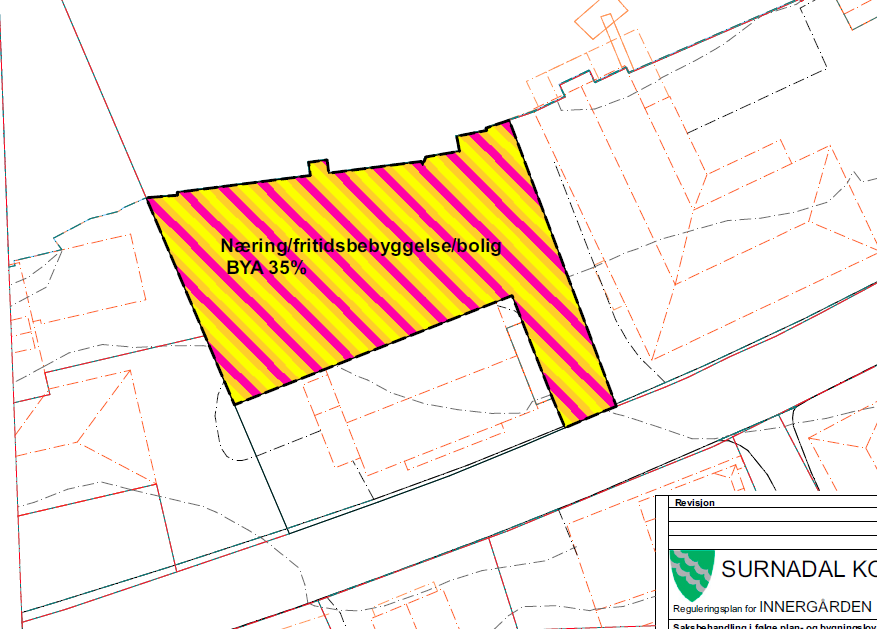 Forslag til planendring Utbyggingsrammene må avklarast i detaljreguleringsplana. Dette gjeld tillatt utnyttingsgrad, byggehøgd og retningsliner for detaljering som til dømes materialbruk.