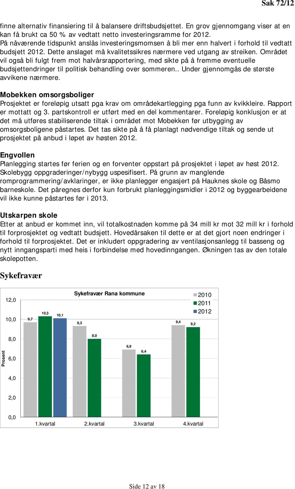 Området vil også bli fulgt frem mot halvårsrapportering, med sikte på å fremme eventuelle budsjettendringer til politisk behandling over sommeren.. Under gjennomgås de største avvikene nærmere.