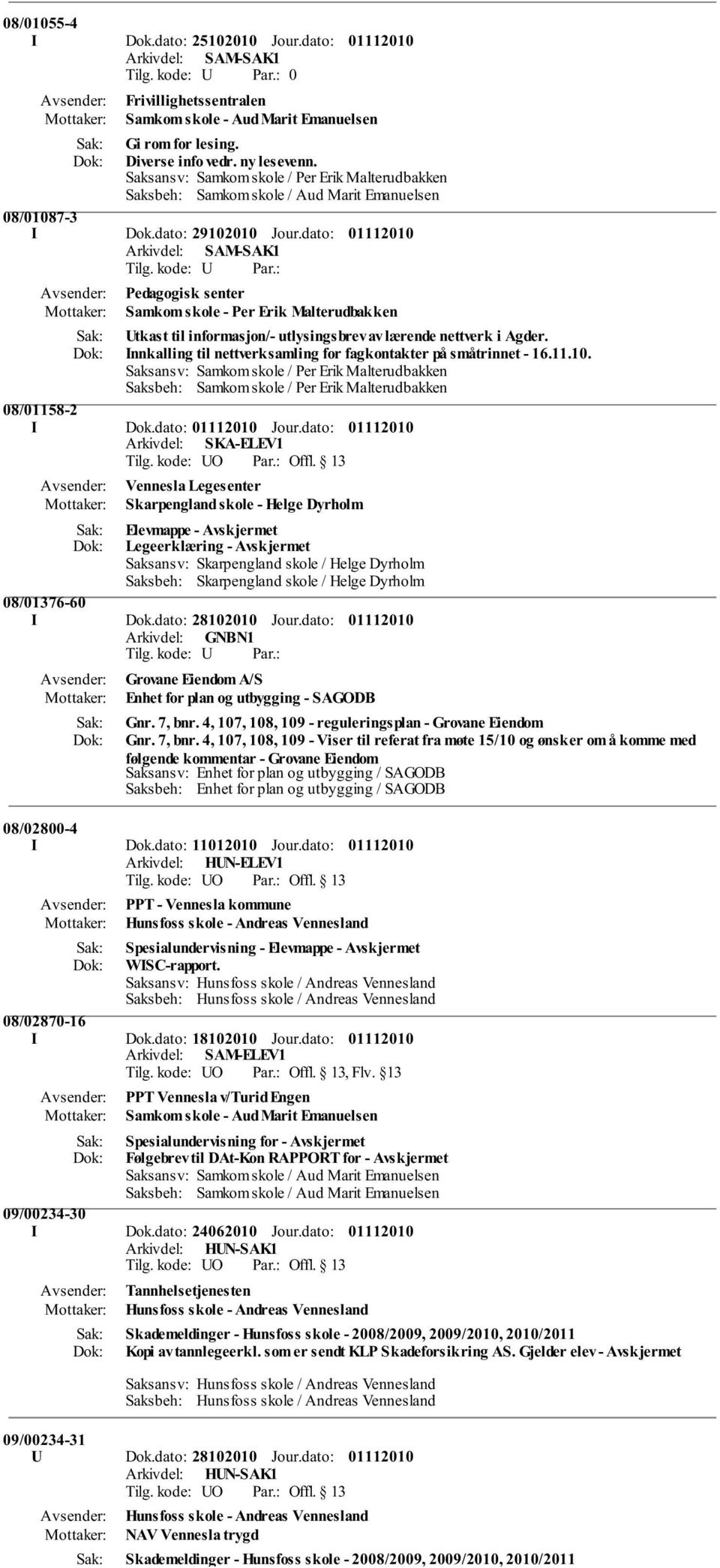 dato: Arkivdel: SAM-SAK1 Pedagogisk senter Samkom skole - Per Erik Malterudbakken Utkast til informasjon/- utlysingsbrev av lærende nettverk i Agder.