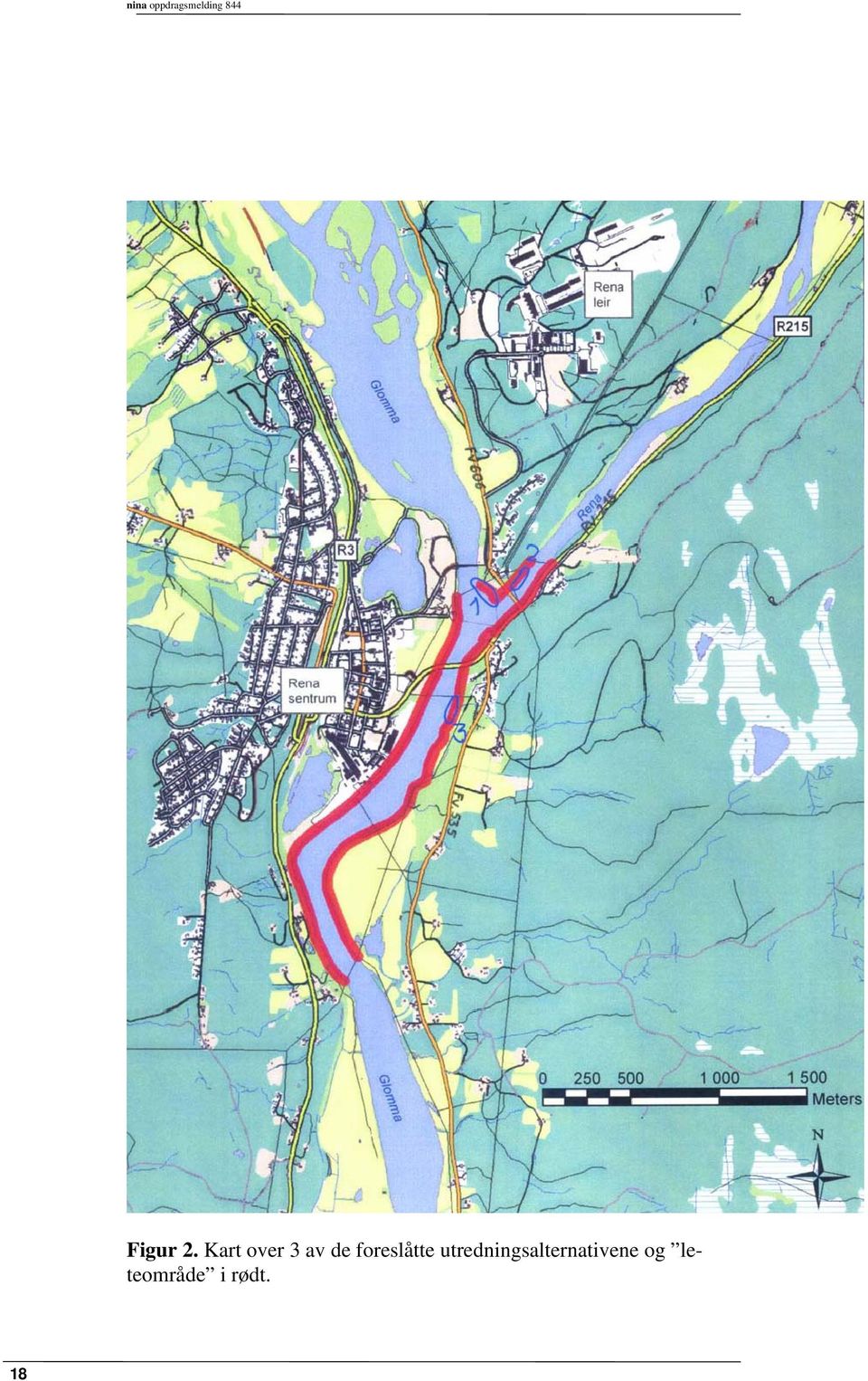 Kart over 3 av de