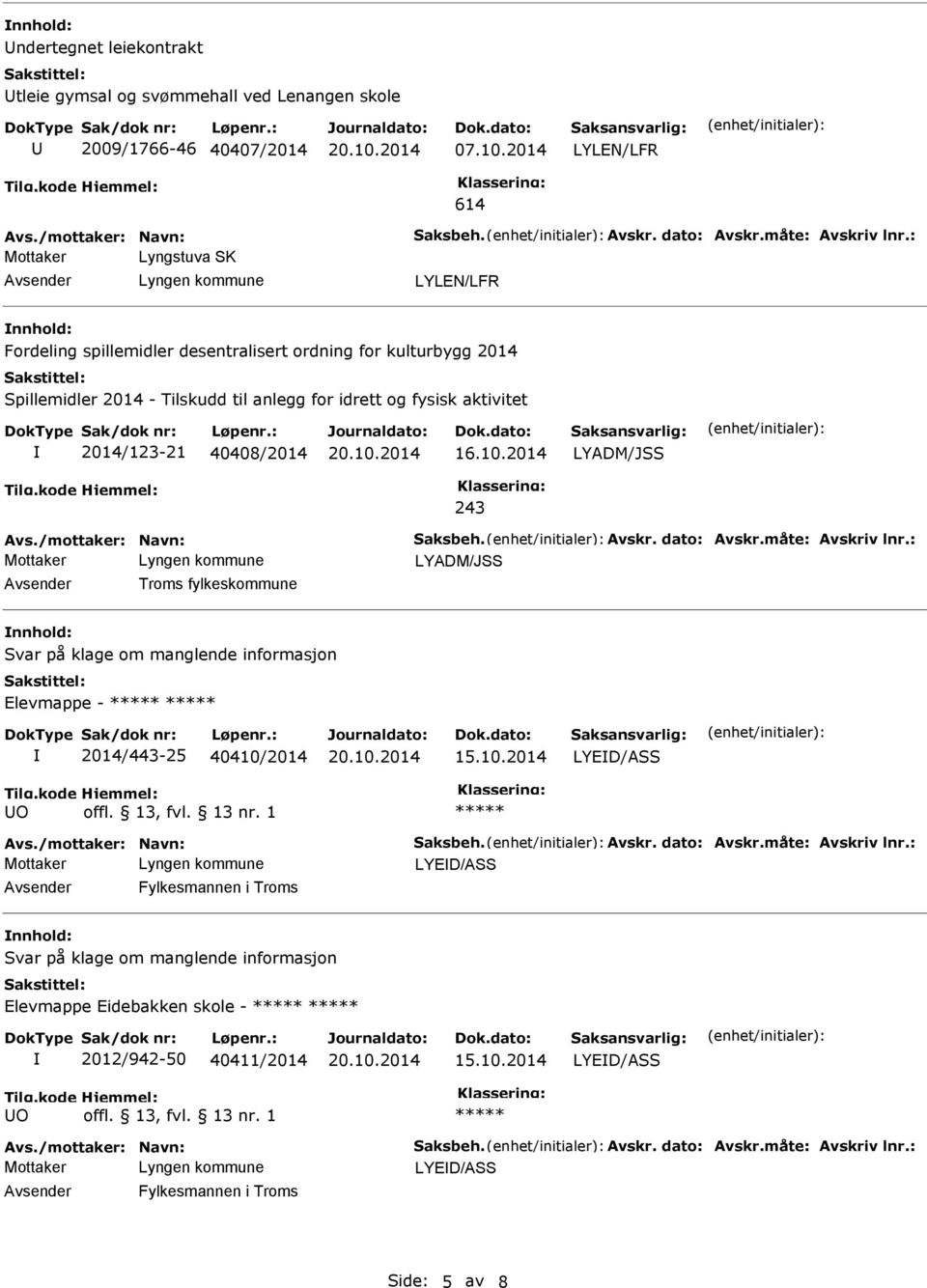 idrett og fysisk aktivitet 2014/123-21 40408/2014 16.10.