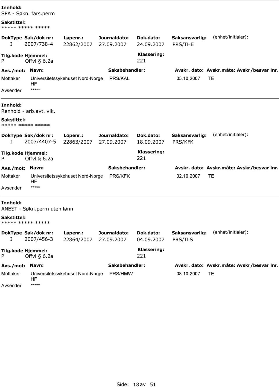 2007/4407-5 22863/2007 18.09.2007 RS/KFK RS/KFK 02.10.