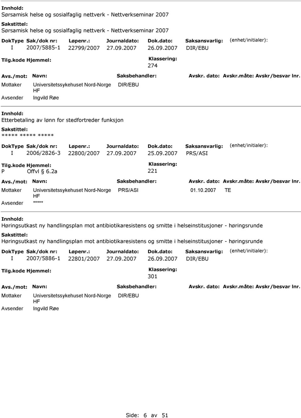 2007 RS/AS RS/AS nnhold: Høringsutkast ny handlingsplan mot antibiotikaresistens og smitte i helseinstitusjoner - høringsrunde Høringsutkast