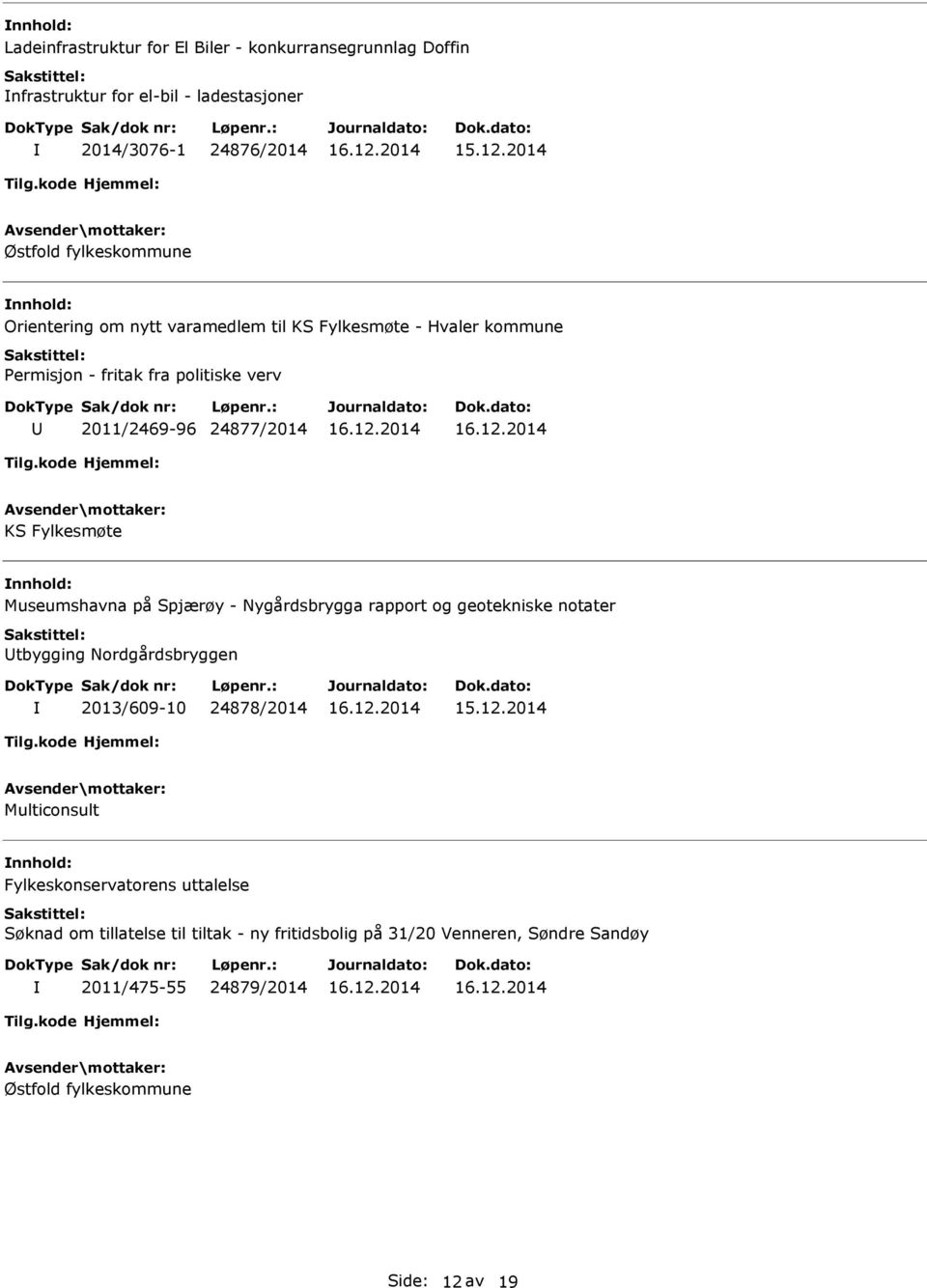 Museumshavna på Spjærøy - Nygårdsbrygga rapport og geotekniske notater tbygging Nordgårdsbryggen 2013/609-10 24878/2014 Multiconsult