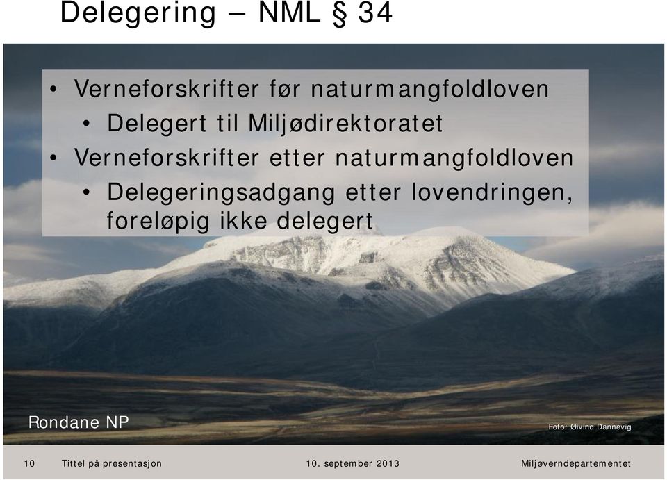 Miljødirektoratet Verneforskrifter etter naturmangfoldloven