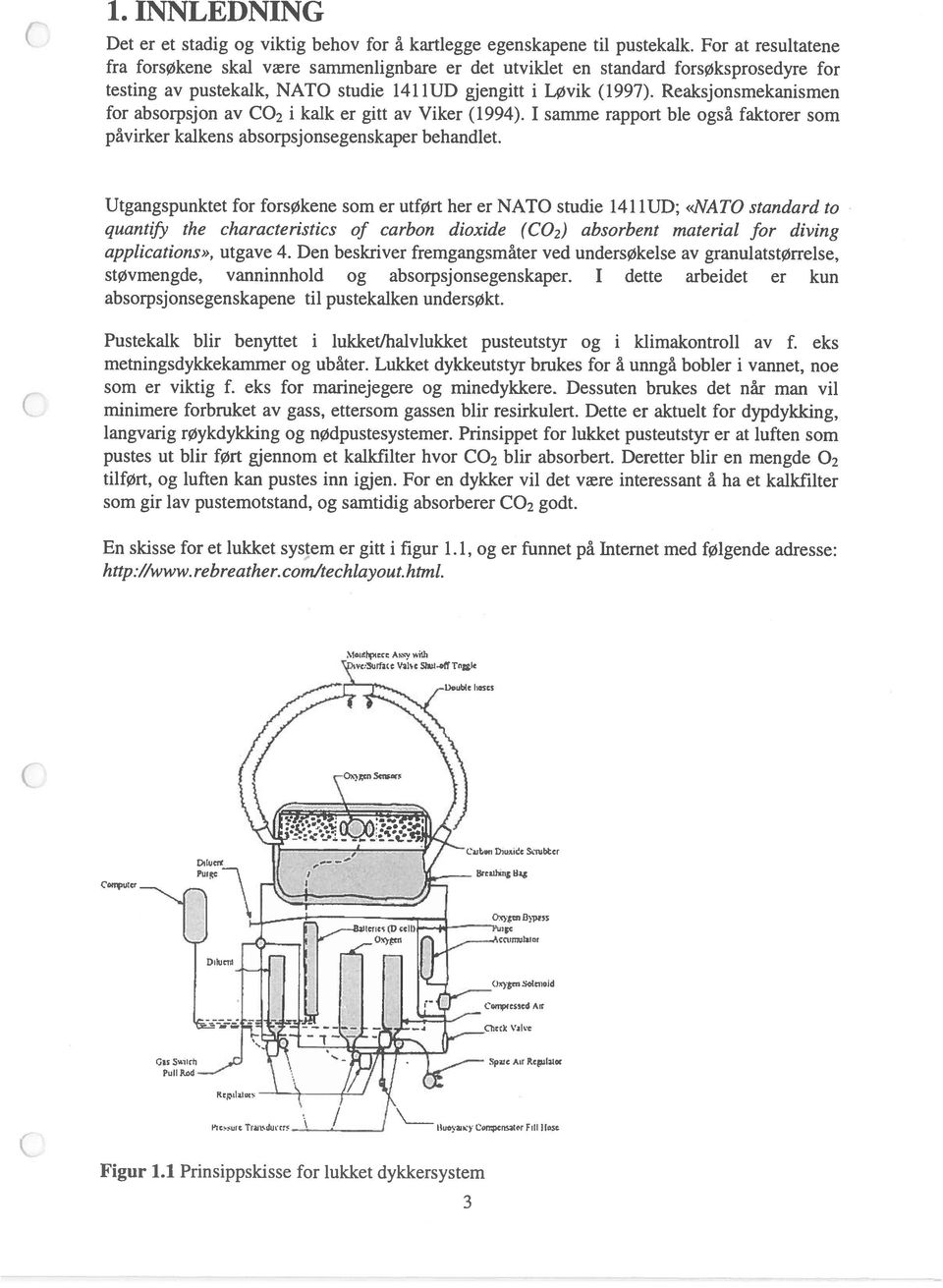 Reaksjonsmekanismen for absorpsjon av CO2 i kalk er gitt av Viker (1994). I samme rapport ble også faktorer som påvirker kalkens absorpsjonsegenskaper behandlet.