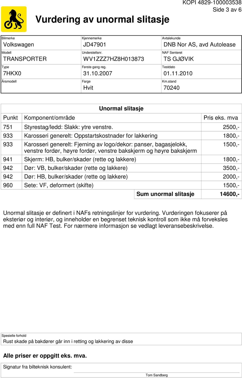 mva 751 Styrestag/ledd: Slakk: ytre venstre.