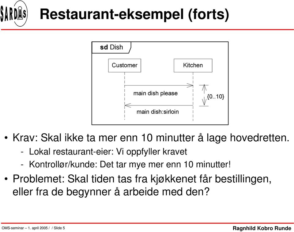 - Lokal restaurant-eier: Vi oppfyller kravet - Kontrollør/kunde: Det tar mye mer