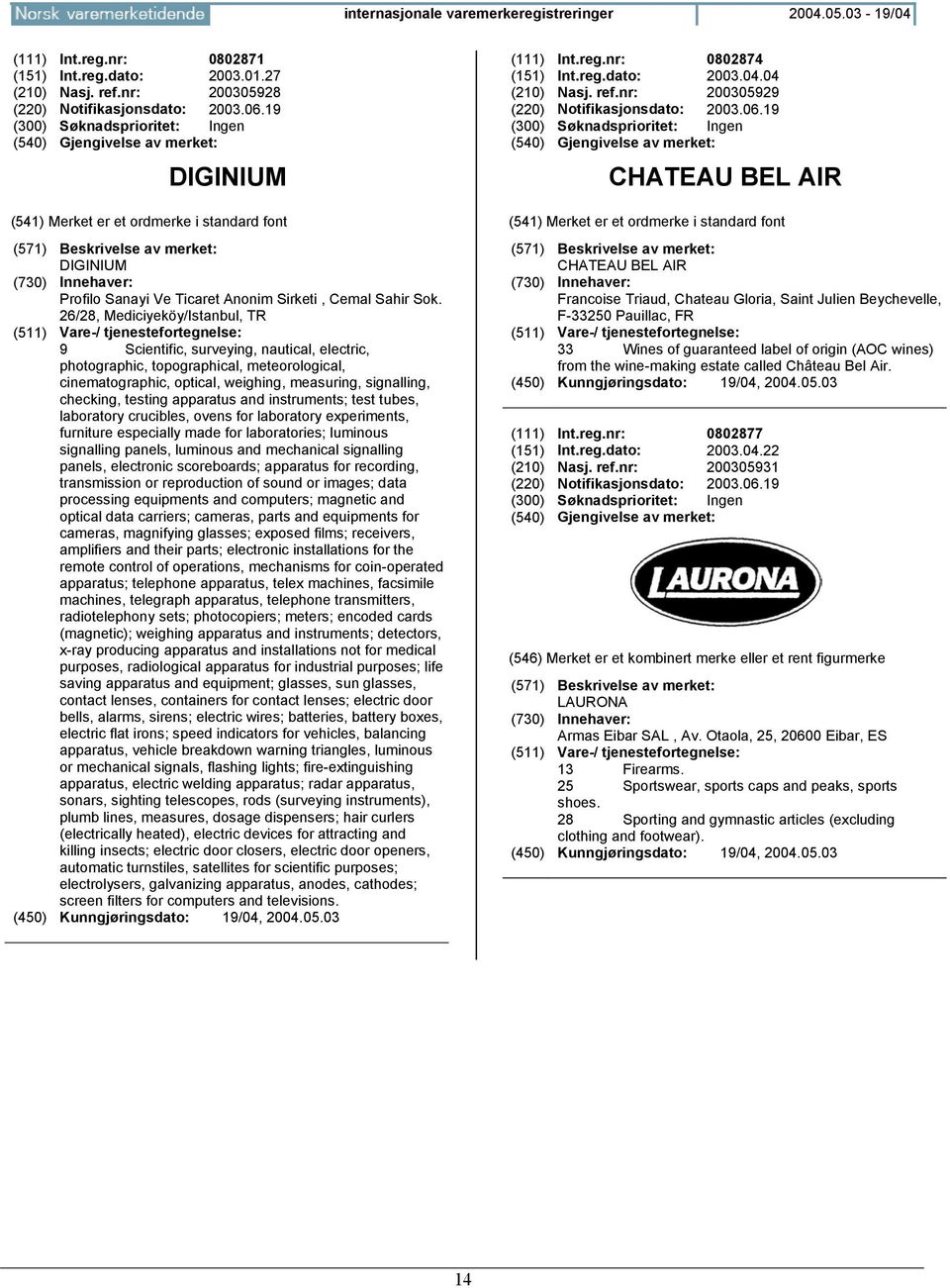 26/28, Mediciyeköy/Istanbul, TR 9 Scientific, surveying, nautical, electric, photographic, topographical, meteorological, cinematographic, optical, weighing, measuring, signalling, checking, testing