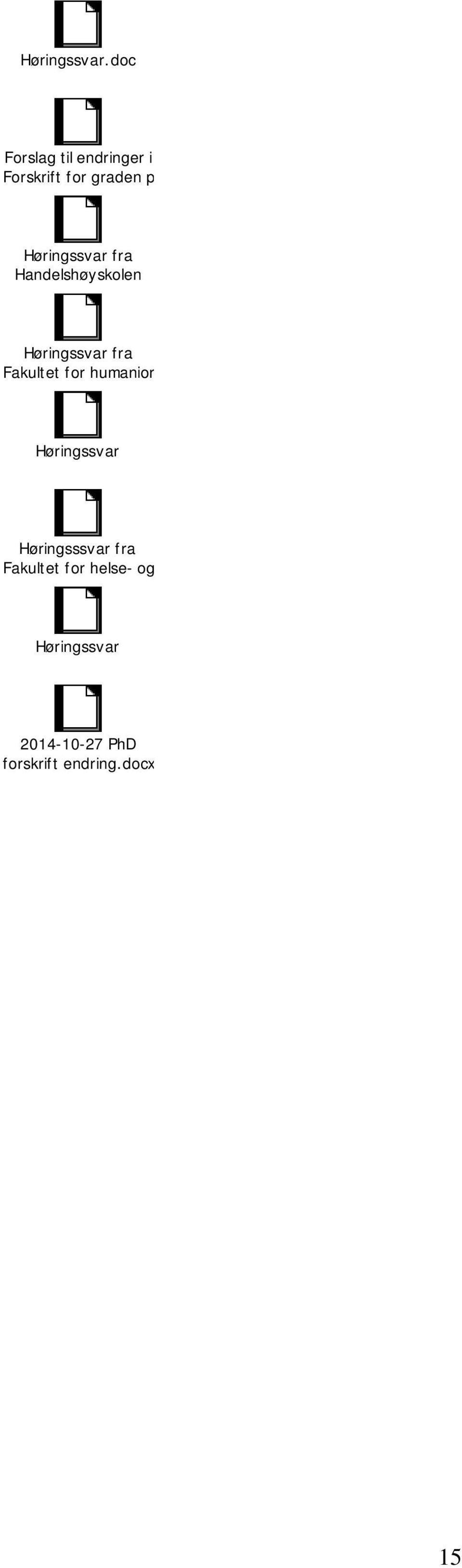 Høringssvar fra Handelshøyskolen Høringssvar fra Fakultet