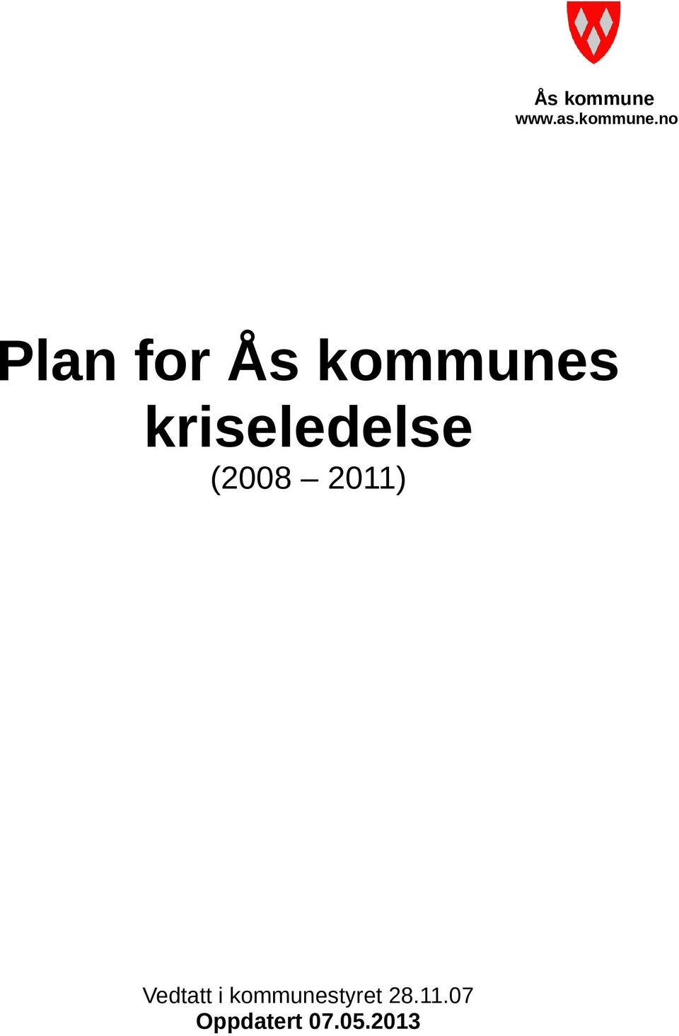 no Plan for Ås kommunes
