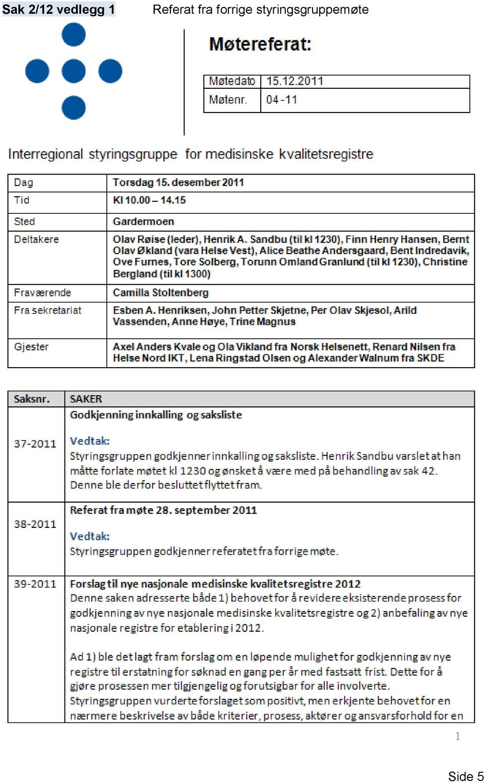 Referat fra