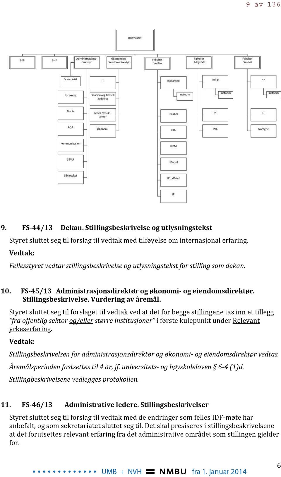 Vurdering av åremål.