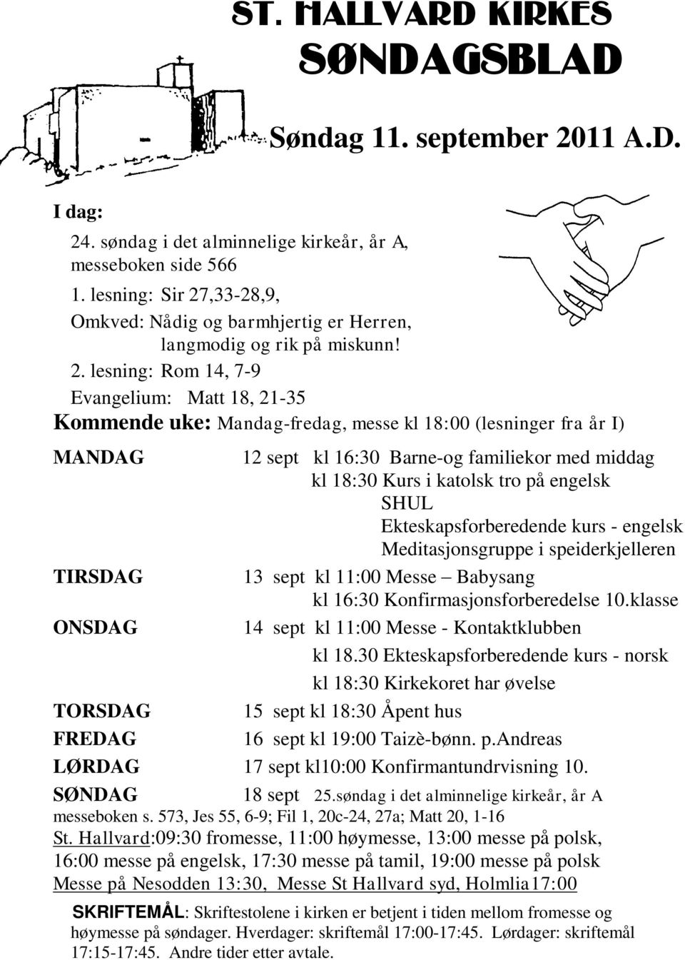 ,33-28,9, Omkved: Nådig og barmhjertig er Herren, langmodig og rik på miskunn! 2.