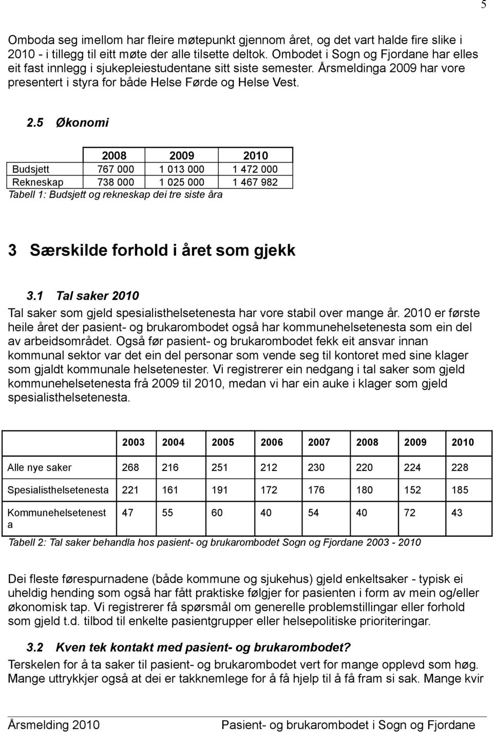 09 har vore presentert i styra for både Helse Førde og Helse Vest. 2.