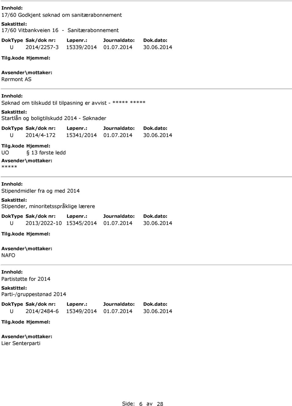 Søknader 2014/4-172 15341/2014 O Stipendmidler fra og med 2014 Stipender, minoritetsspråklige lærere