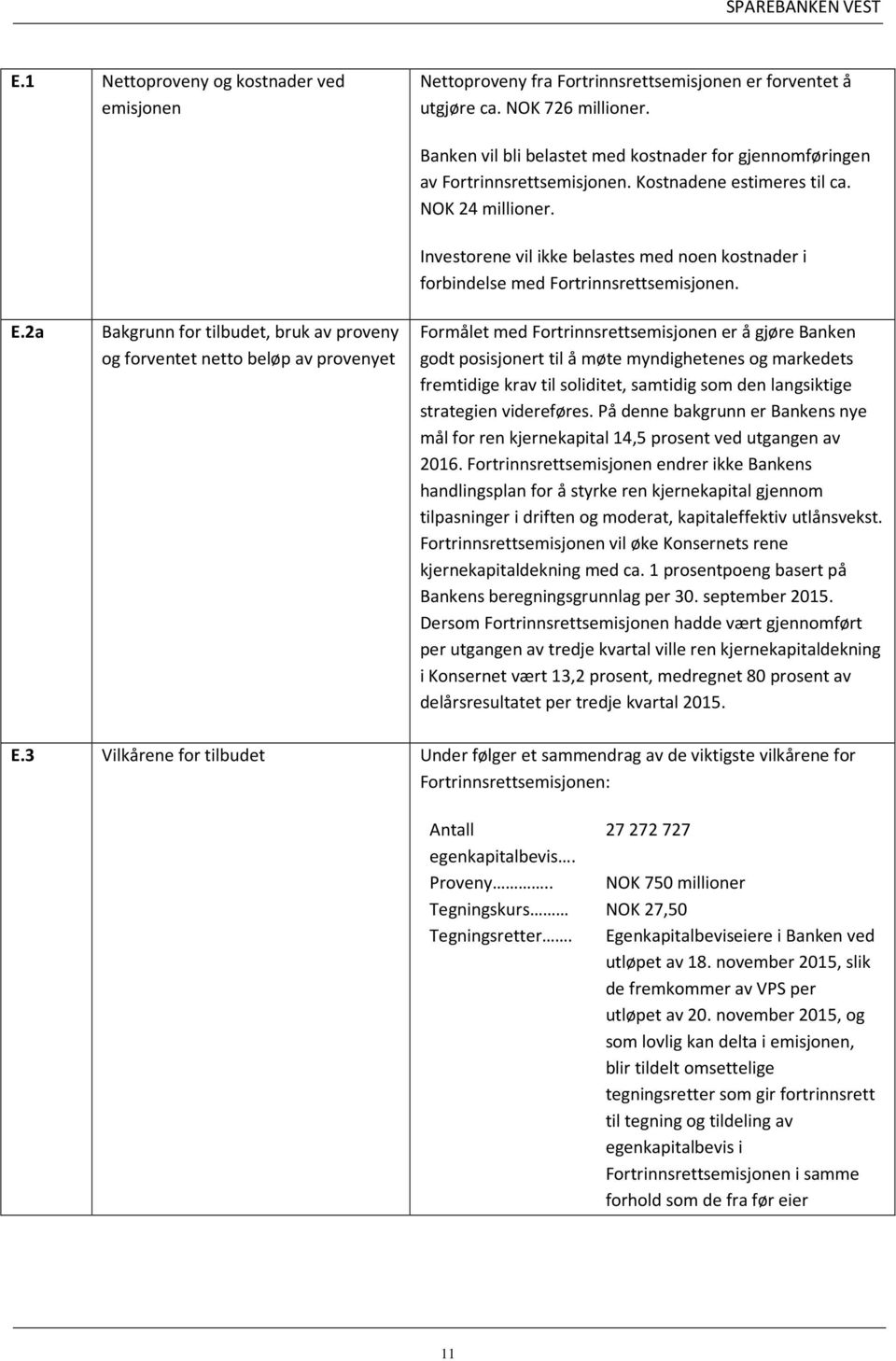 NOK 24 millioner. Investorene vil ikke belastes med noen kostnader i forbindelse med Fortrinnsrettsemisjonen.