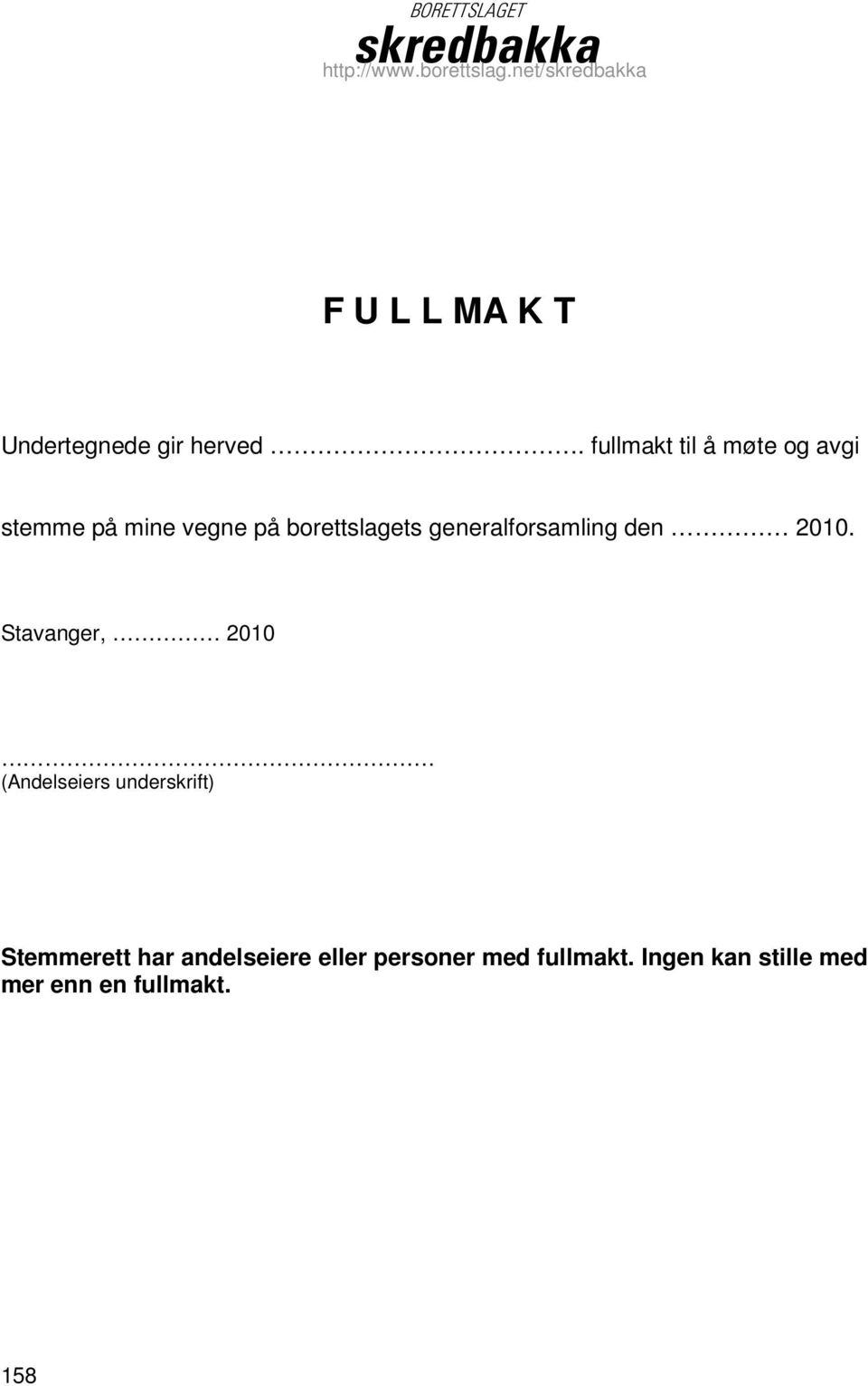 generalforsamling den 2010.