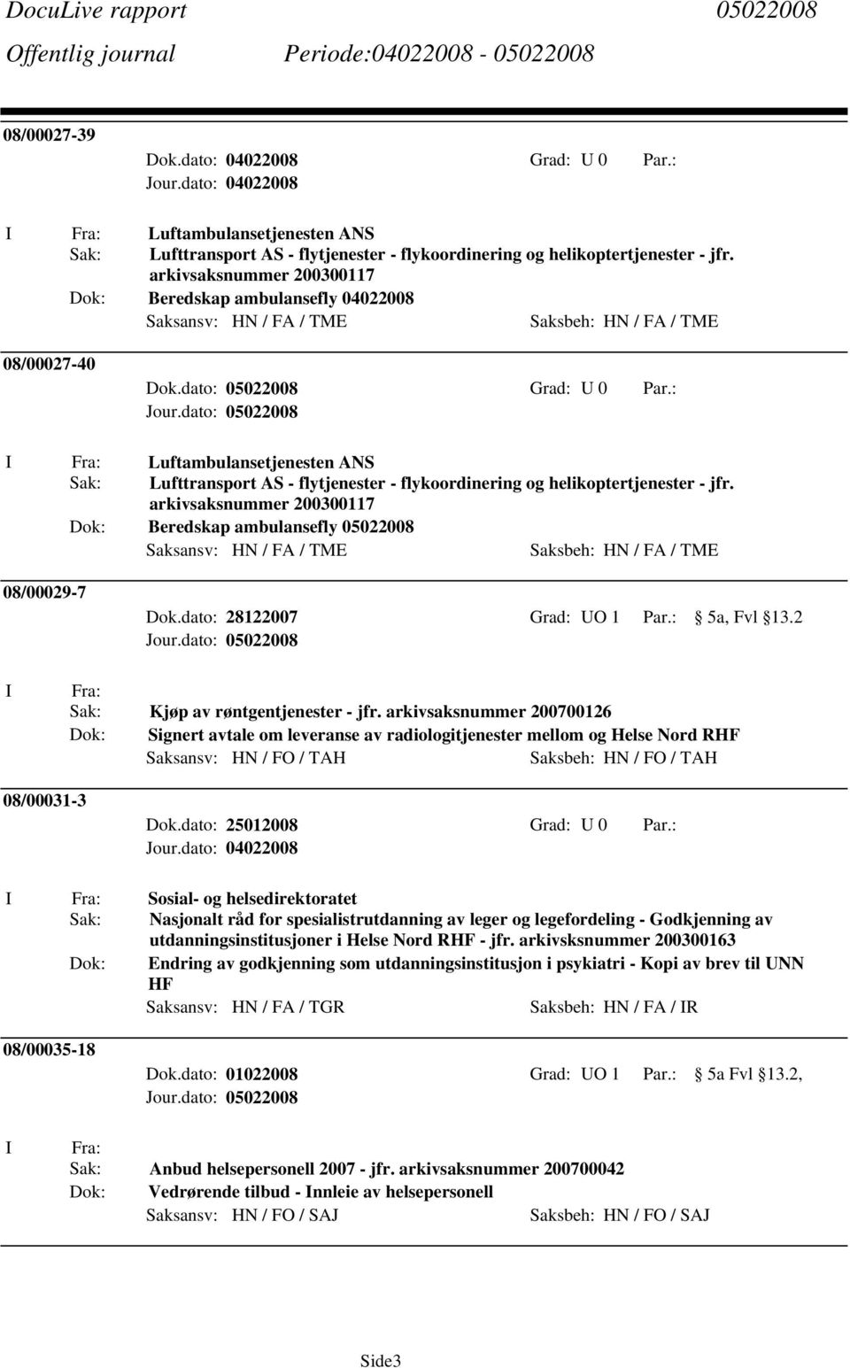 : Luftambulansetjenesten ANS Sak: Lufttransport AS - flytjenester - flykoordinering og helikoptertjenester - jfr.