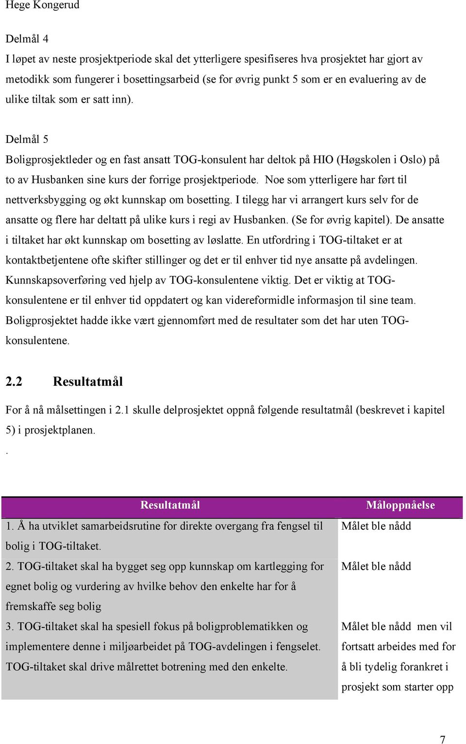 Noe som ytterligere har ført til nettverksbygging og økt kunnskap om bosetting. I tilegg har vi arrangert kurs selv for de ansatte og flere har deltatt på ulike kurs i regi av Husbanken.