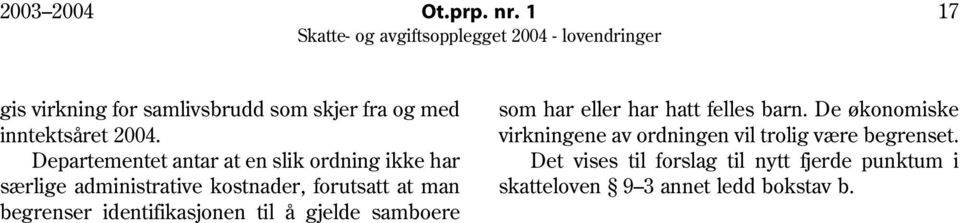 De økonomiske inntektsåret 2004. virkningene av ordningen vil trolig være begrenset.