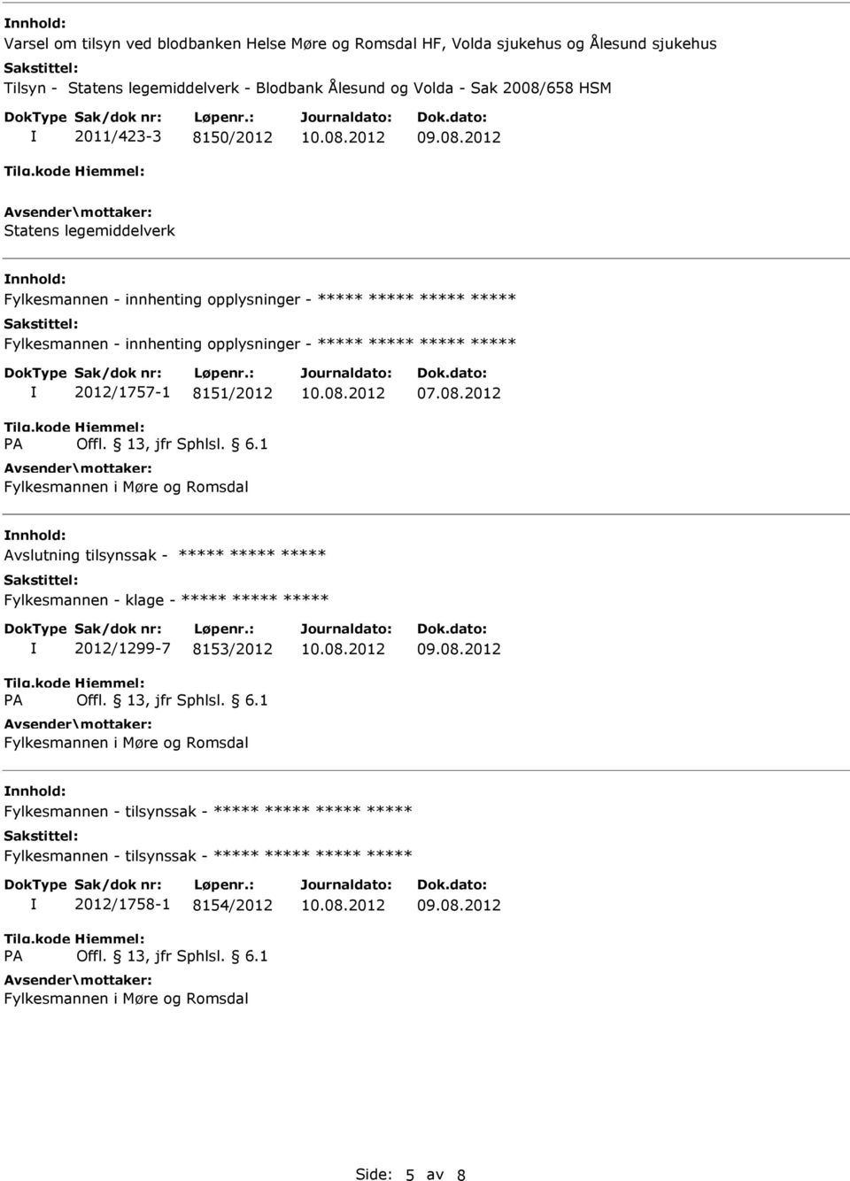 2012/1757-1 8151/2012 Fylkesmannen i Møre og Romsdal 07.08.