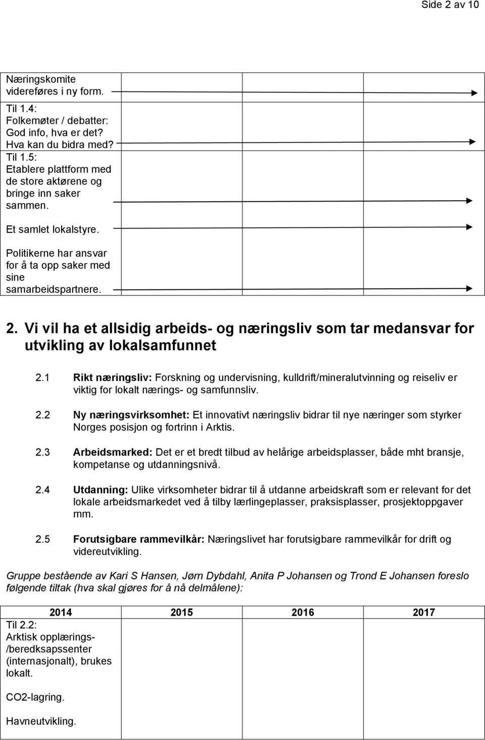 1 Rikt næringsliv: Forskning og undervisning, kulldrift/mineralutvinning og reiseliv er viktig for lokalt nærings- og samfunnsliv. 2.