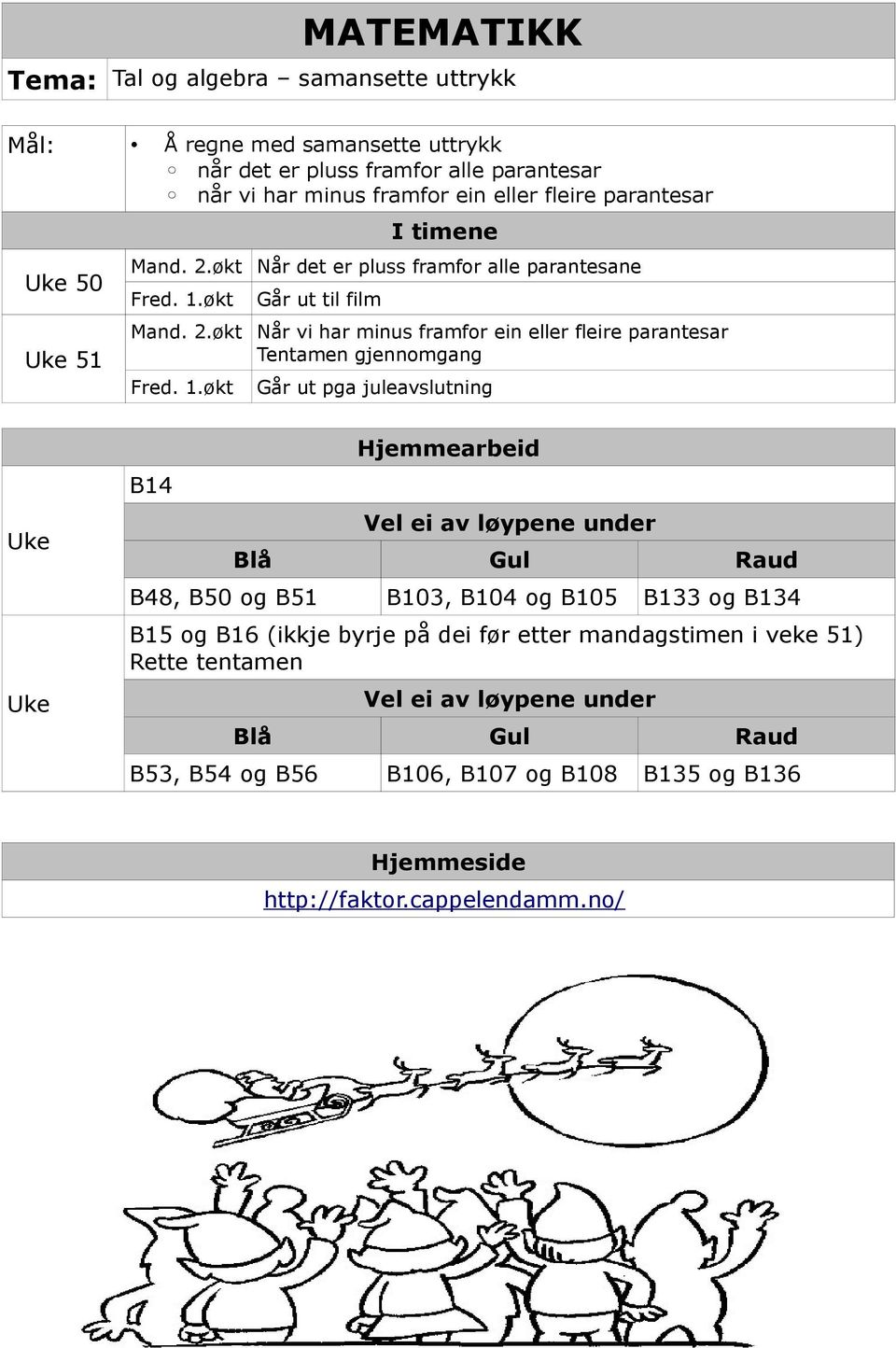 økt Mand. 2.økt Fred. 1.