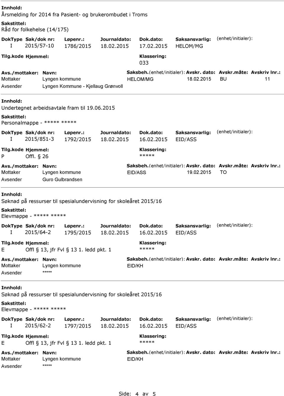 2015 Personalmappe - 2015/851-3 1792/2015 P Offl. 26 19.02.