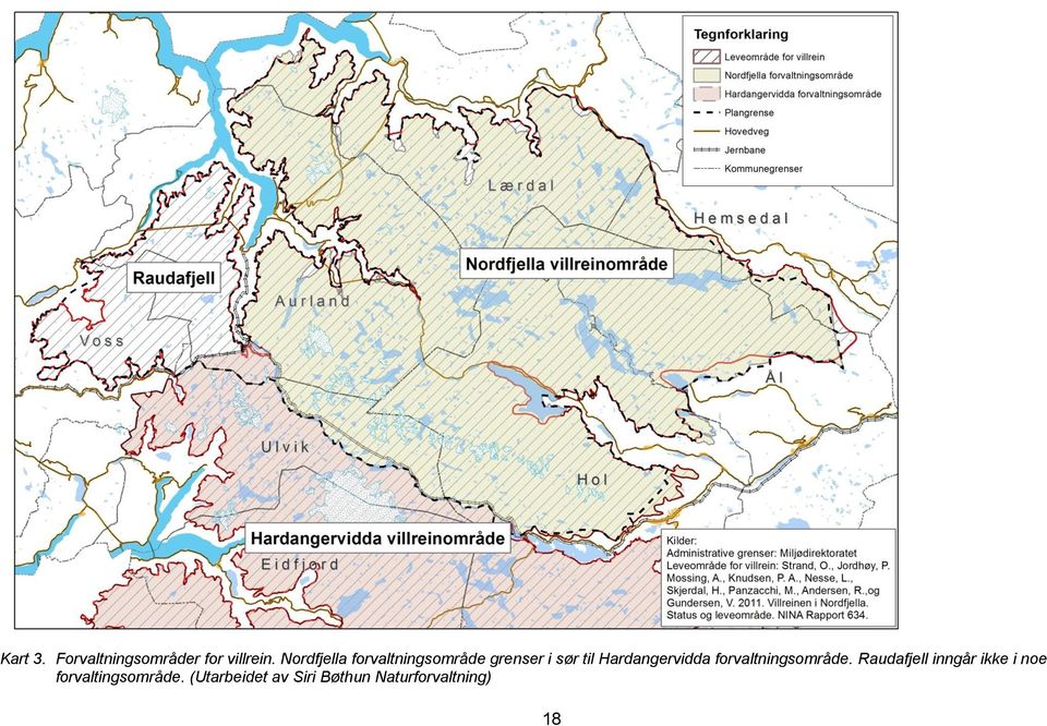 Hardangervidda forvaltningsområde.