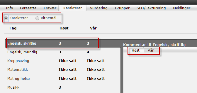 Fraværet er spesielt viktig for ungdomstrinnet hvor alt fraværet skal føres på det enkelte skoleår. Husk da muligheten til å trekke fra inntil ti dager per skoleår.