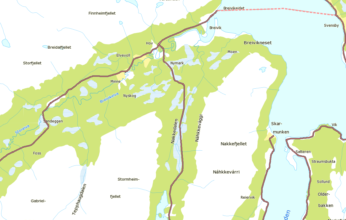 Nåværende og framtidig bruk av planområdet Breivikeidet Nåværende arealbruk I Tromsø kommunes arealplan beskrives Breivikeidet som har betydelige natur- og frilufts ressurser, med blant annet