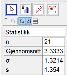 3.70 Vi ruker regnearket i GeoGera til å kontrollere utregningen på side 158. (Framgangsmåten er gitt på sidene 13 og 160 i læreoka.