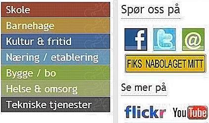 utviklingshemmede, miljøvern, undervisning barn i institusjoner, vilt- og naturforvaltning, landbrukskontorene, lovfestet rett til 10-årig grunnskole, SFO, musikk- og kulturskoler,